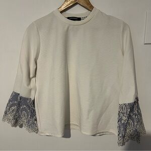 White Shirt Bell Sleeves